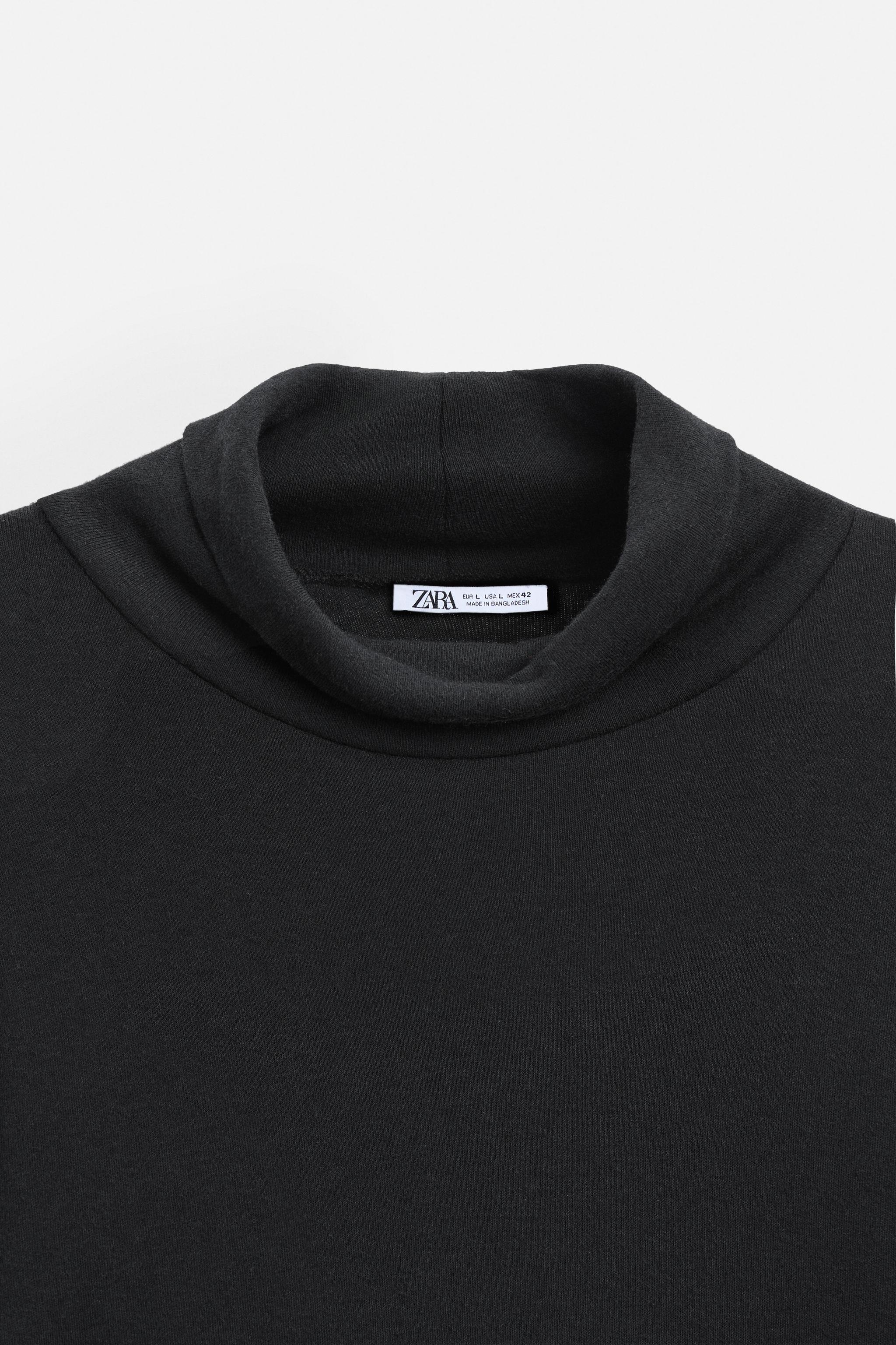 COTTON - WOOL T-SHIRT - Black | ZARA Canada COTTON - WOOL T-SHIRT - Black | ZARA Canada