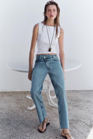 RIBBED TOP - White by Zara