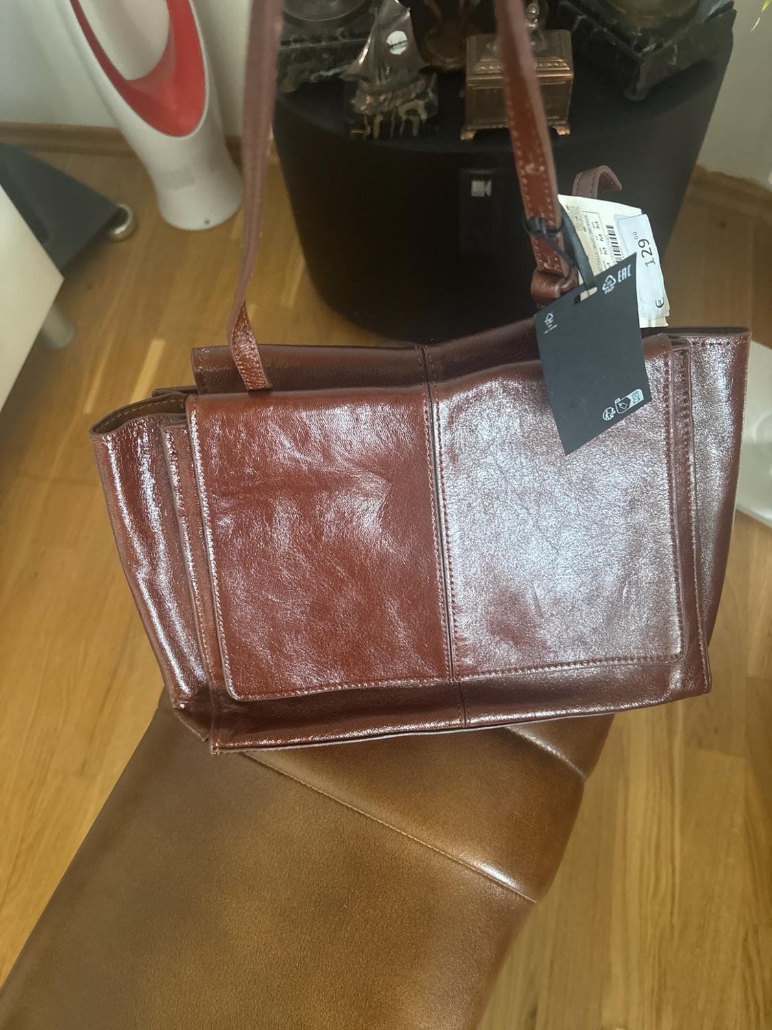MINI SHOPPER ΔΕΡΜΑΤΙΝΗ ΔΙΠΛΗ ΤΣΕΠΗ - Image 6