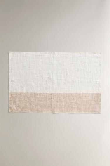TWO-TONE LINEN PLACEMAT - Ecru by Zara - Image 0