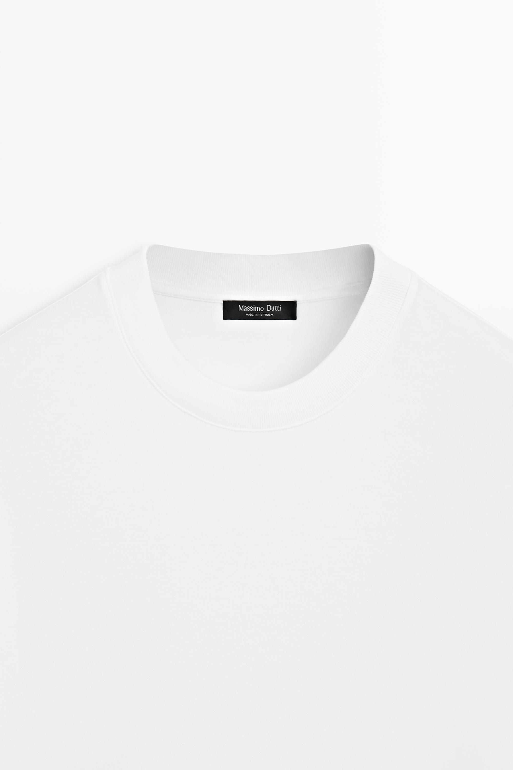 T-shirt boxy manches longues 100 % coton