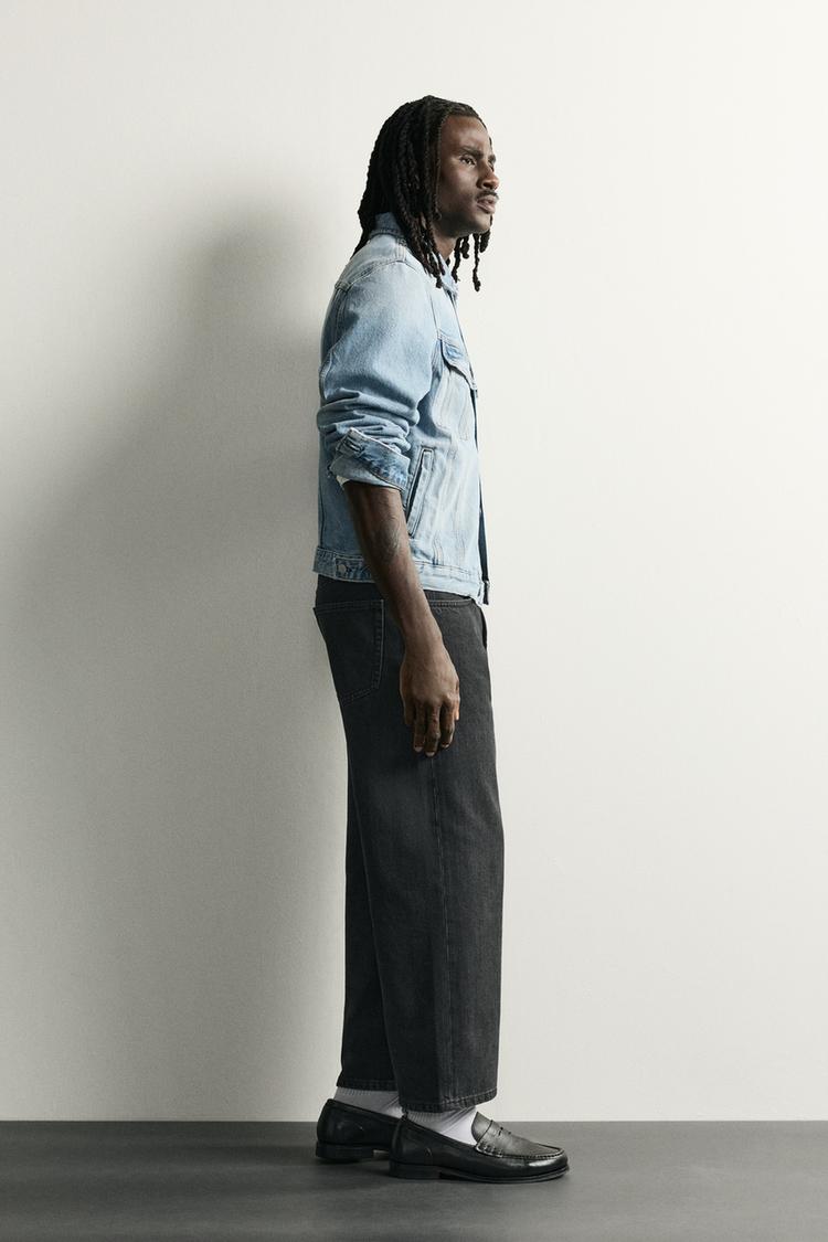 Jeans cropped de corte holgado 4