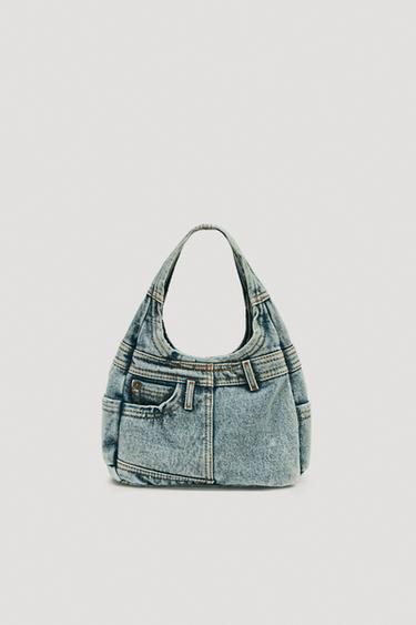 Zara LIMITED EDITION DENIM BAG - Denim Blue
