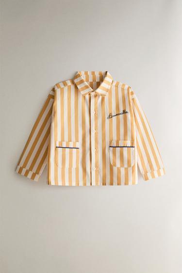 KIDS' LIMONCELLA X THE ANIMALS OBSERVATORY PYJAMA SET - Ecru/Yellow by Zara - Image 1