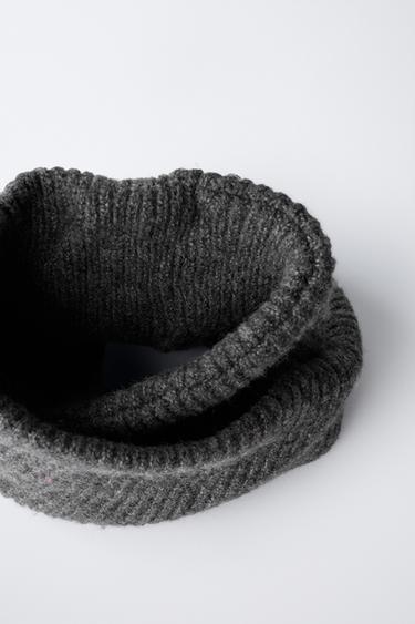 BASIC KNIT SNOOD - Grey marl by Zara