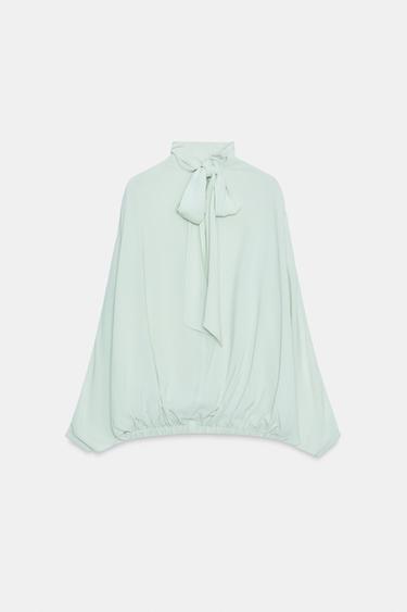 ZW COLLECTION TIE SHIRT - Sea green by Zara - Image 7