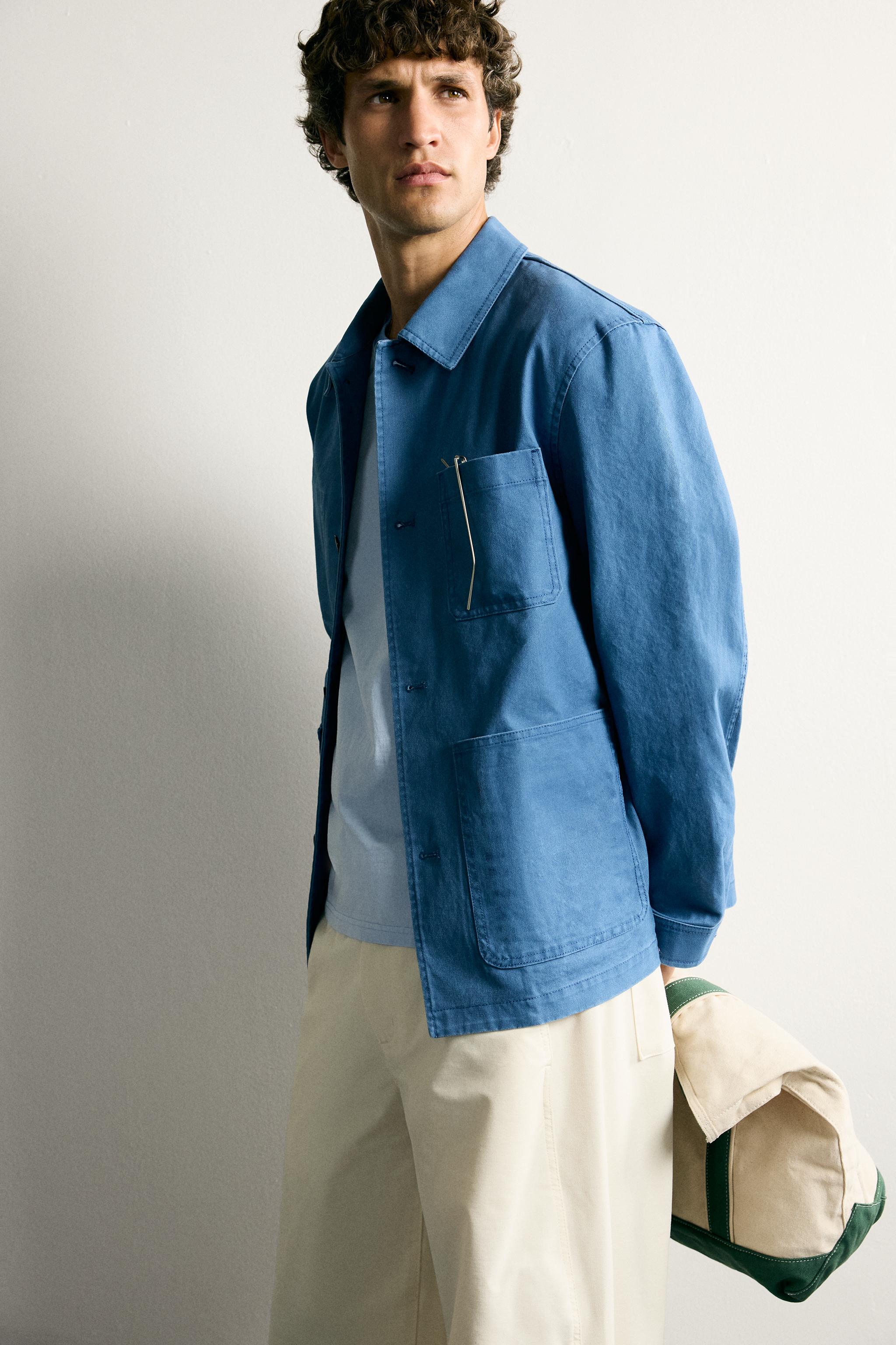 WASHED REGULAR FIT POCKET OVERSHIRT