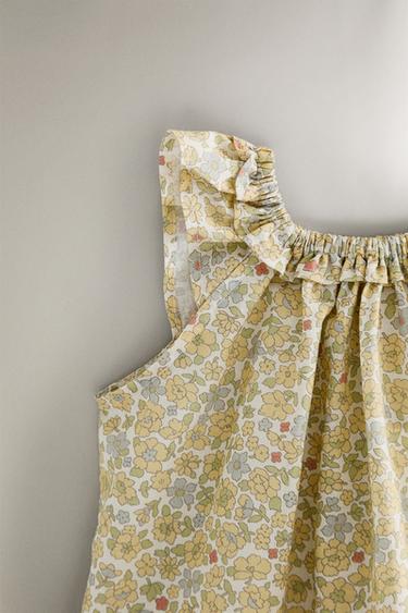 ENSEMBLE BÉBÉ FLEURS - Jaune de Zara - Image 3
