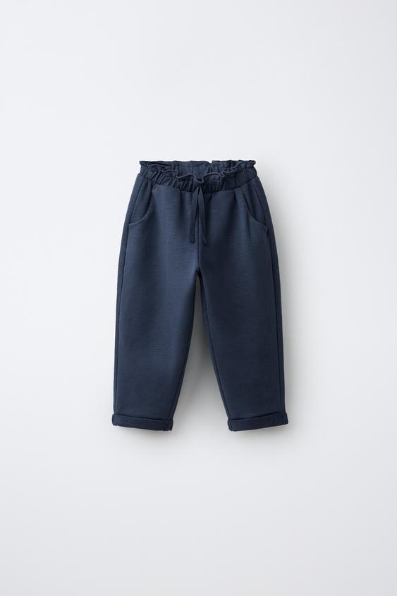 PLUSH TROUSERS - Navy blue by Zara - Image 0