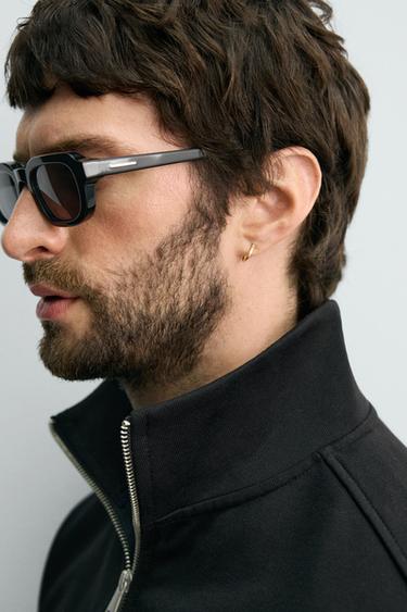 BASIC QUARTER-ZIP SWEATSHIRT - Black by Zara