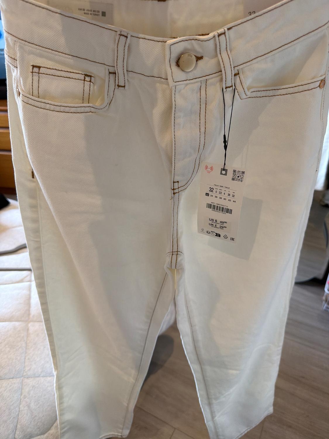 Z1975 SLIM HIGH-WAISTED JEANS WITH CONTRAST TOPSTITCHING - Image 3