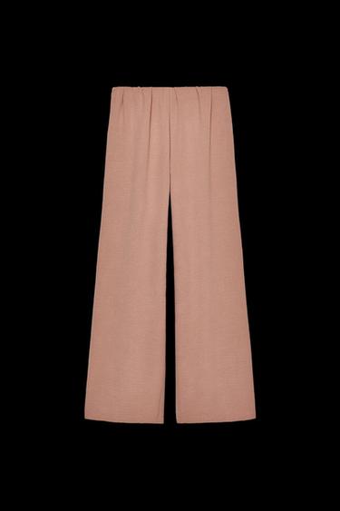 LOOSE-FITTING DARTED TROUSERS - Brown by Zara