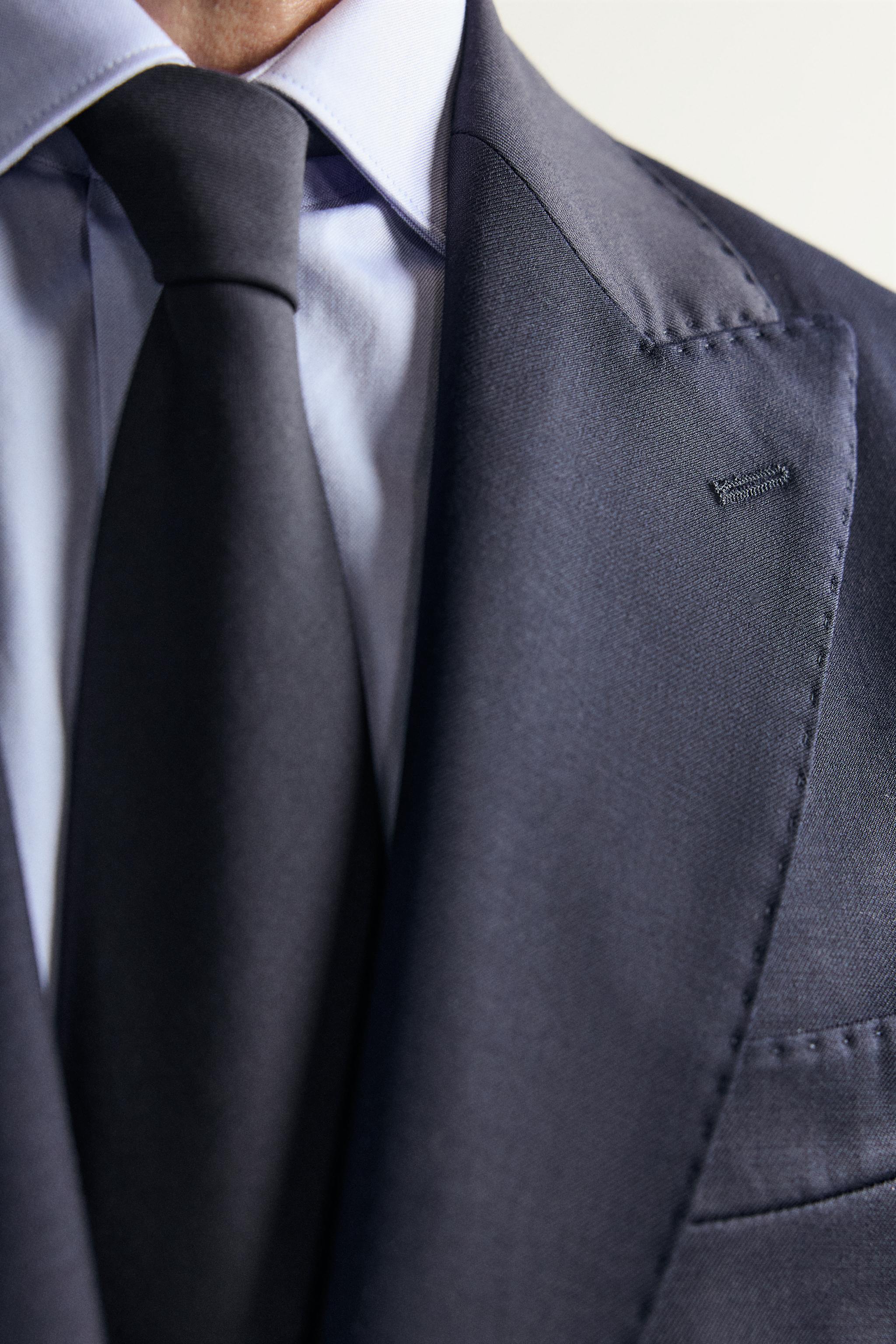Zara %100 YÜN TAKIM BLAZER görsel 7