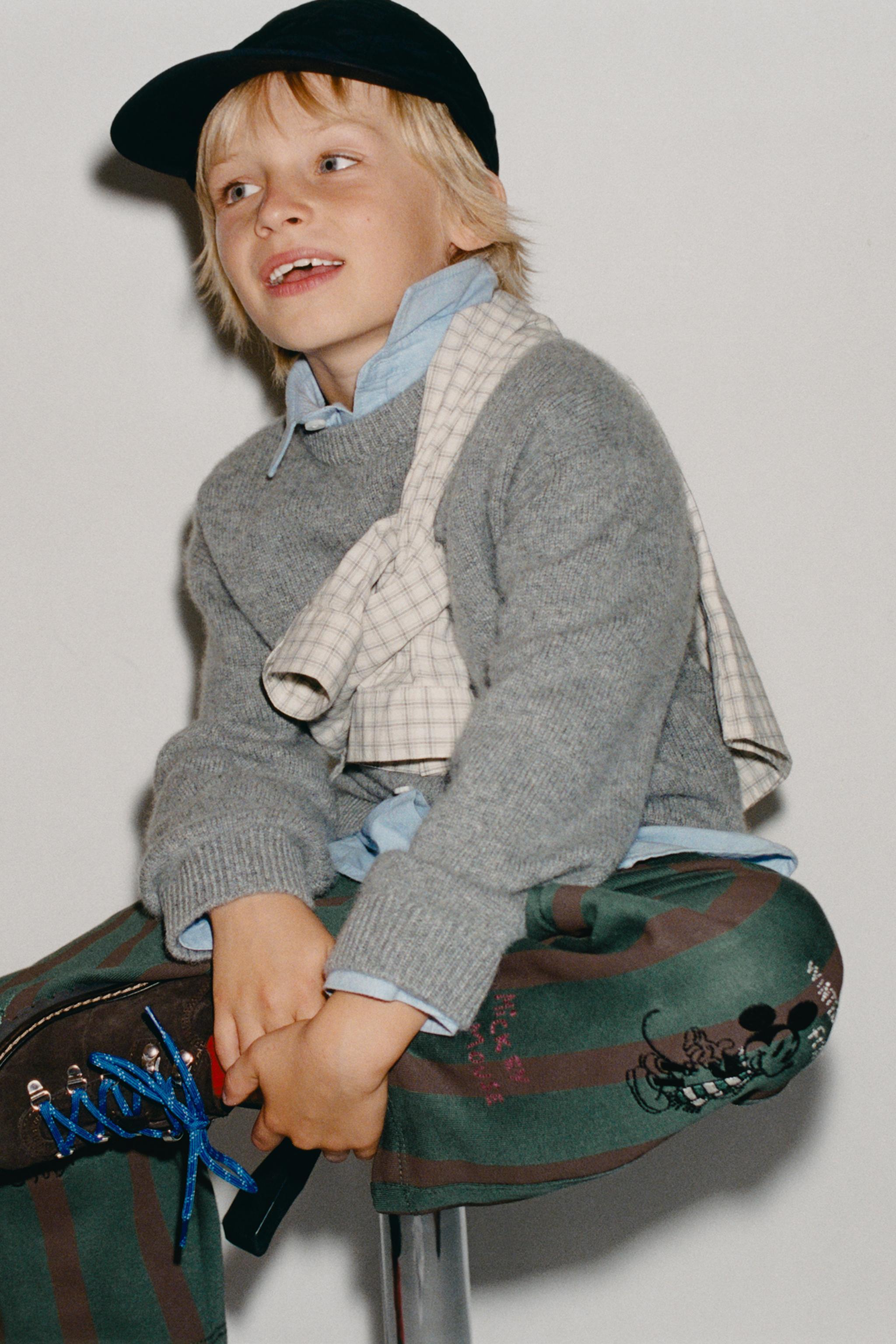 MICKEY MOUSE © DISNEY STRIPED BAGGY PANTS