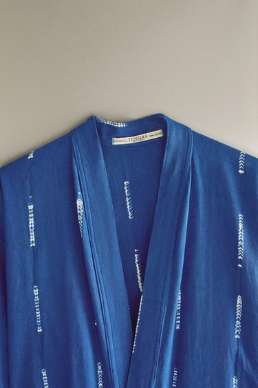 KIMONO COTON TIE-DYE X TENSIRA - Bleu de Zara - Image 1