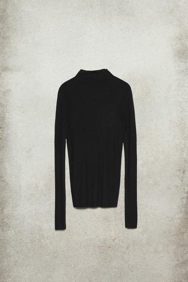 LUDOVIC DE SAINT SERNIN x ZARA 울 실크 니트 원피스 - Zara 블랙