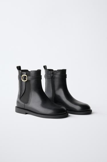 BUCKLE ANKLE BOOTS — Black 2