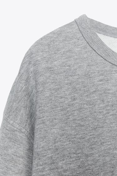 RUSTIC RIB SWEATSHIRT - Grey marl by Zara - Image 5