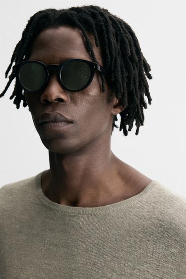 ROUND SUNGLASSES - Black by Zara - Image 1