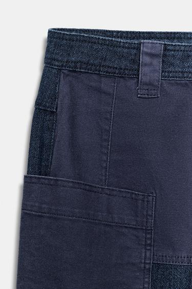 PANTALON BIMATIÈRE À POCHES ZW COLLECTION - Bleu de Zara - Image 8