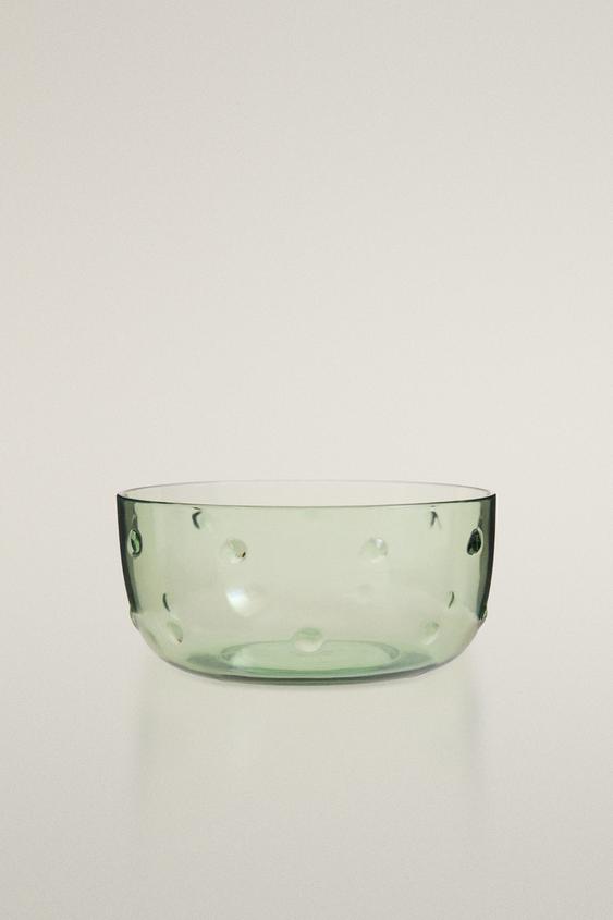 ACRYLIC BOWL WITH POLKA DOTS - Green by Zara - Image 0