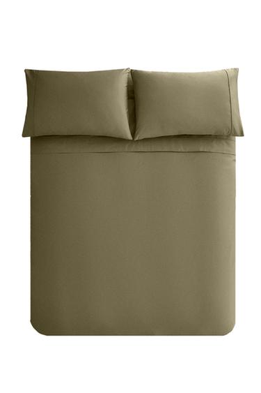 PERCALE DUVET COVER (300 THREAD COUNT) - Green by Zara