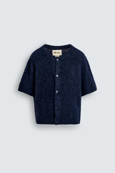 ÁO CARDIGAN VẢI SẦN HARRY LAMBERT FOR ZARA X DISNEY - Màu xanh nước biển từ Zara