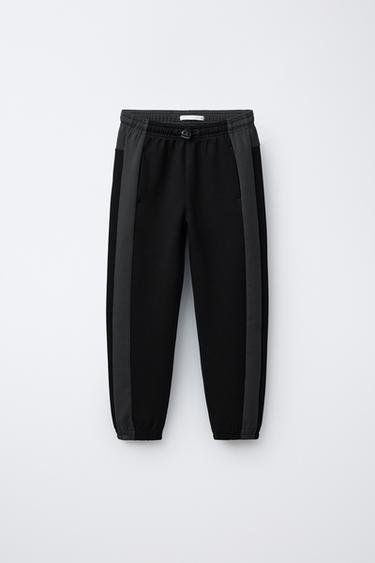SPORTY PLUSH JOGGER TROUSERS - Black by Zara - Image 0