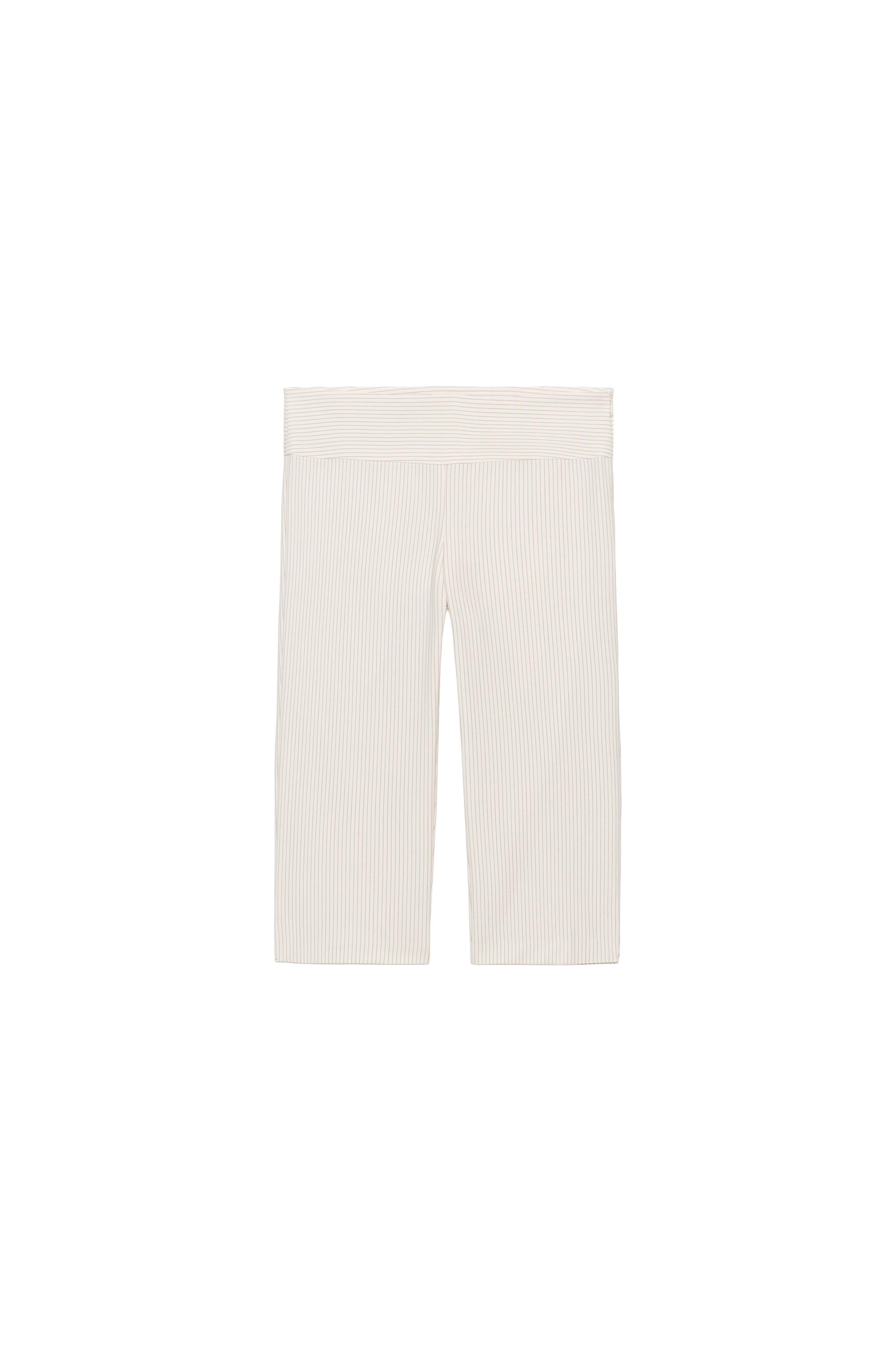 STRIPED CAPRI PANTS