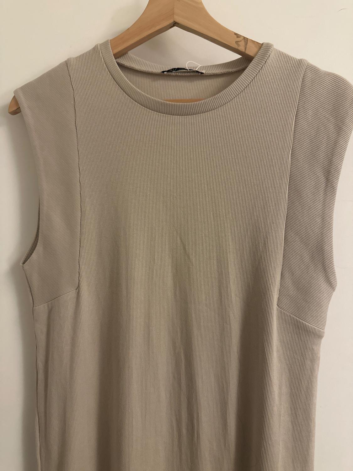 RIBBED MIDI DRESS - Image 2