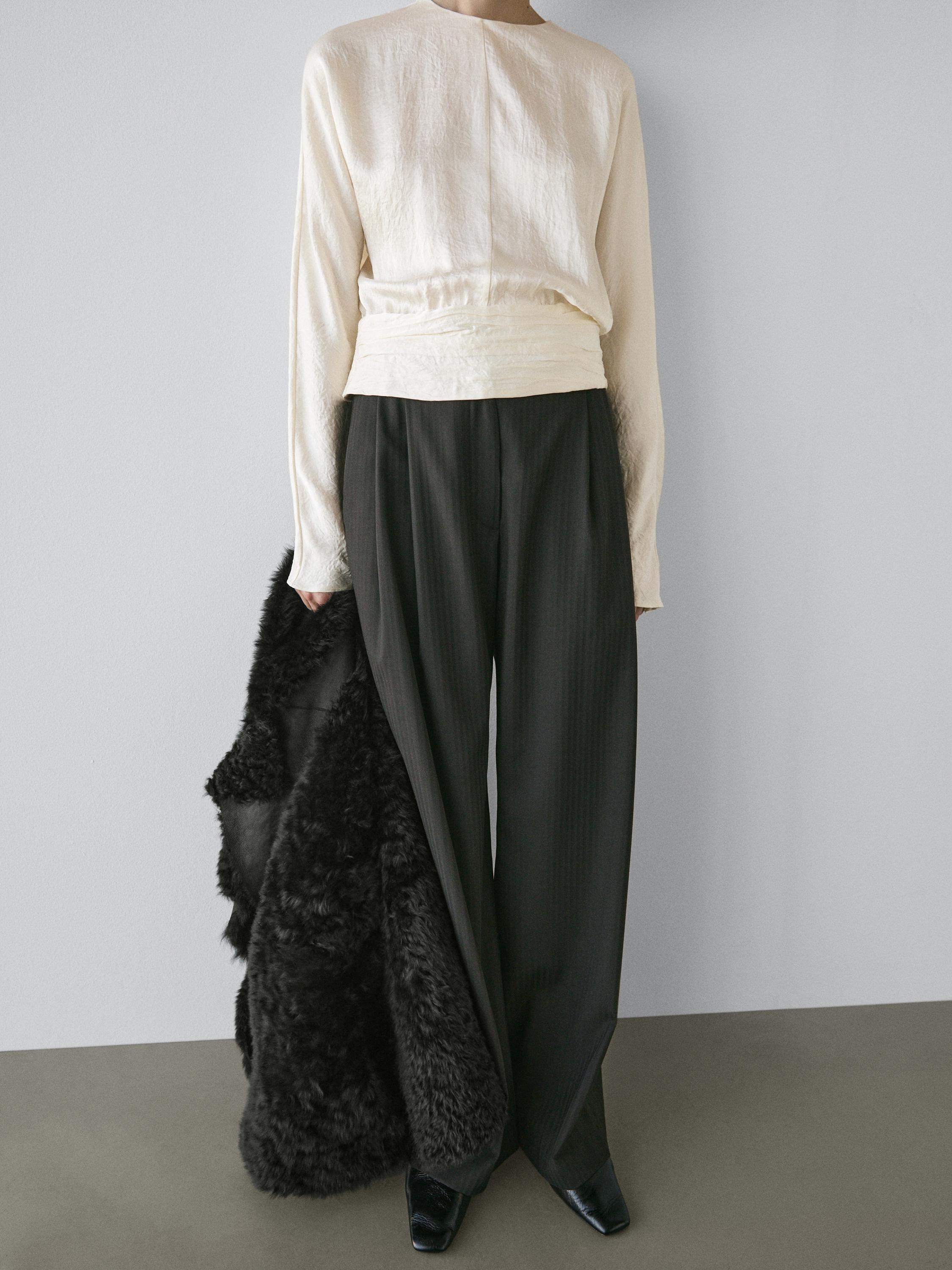 Striped trousers with darts - STUDIO