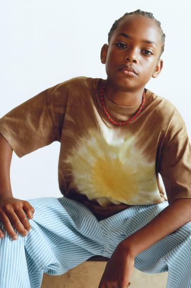 TIE-DYE T-SHIRT - Brown by Zara