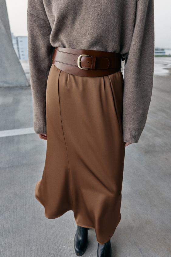 100% LEATHER WAIST BELT WITH BUCKLE