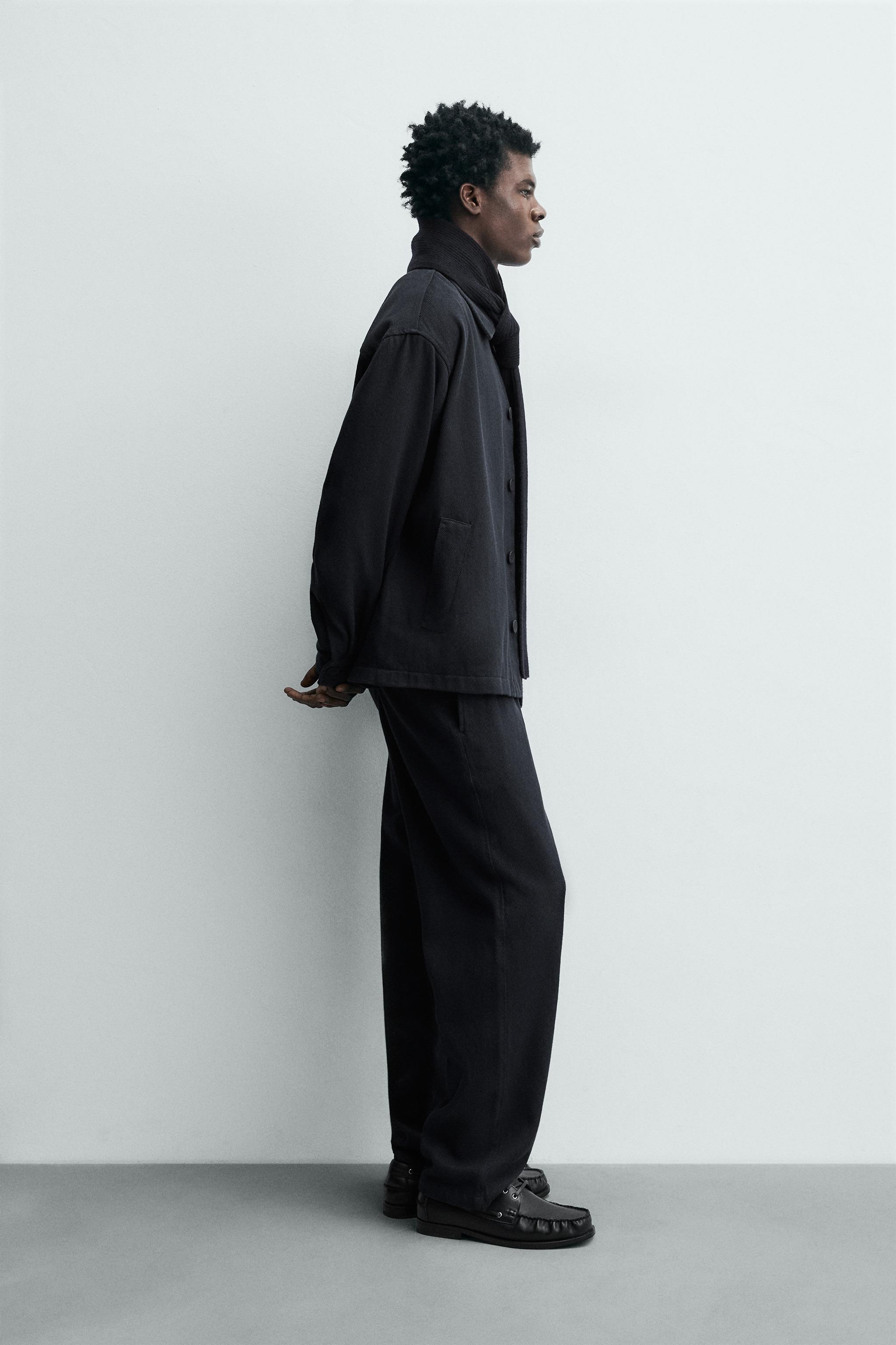 TEXTURED POCKET OVERSHIRT