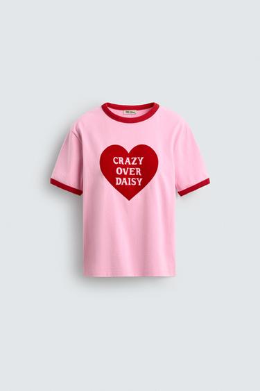 ÁO PHÔNG IN CHỮ HARRY LAMBERT FOR ZARA X DISNEY - Màu hồng từ Zara