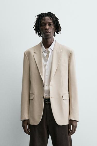 BLAZER TRAJE ESTRUCTURA - Crudo de Zara