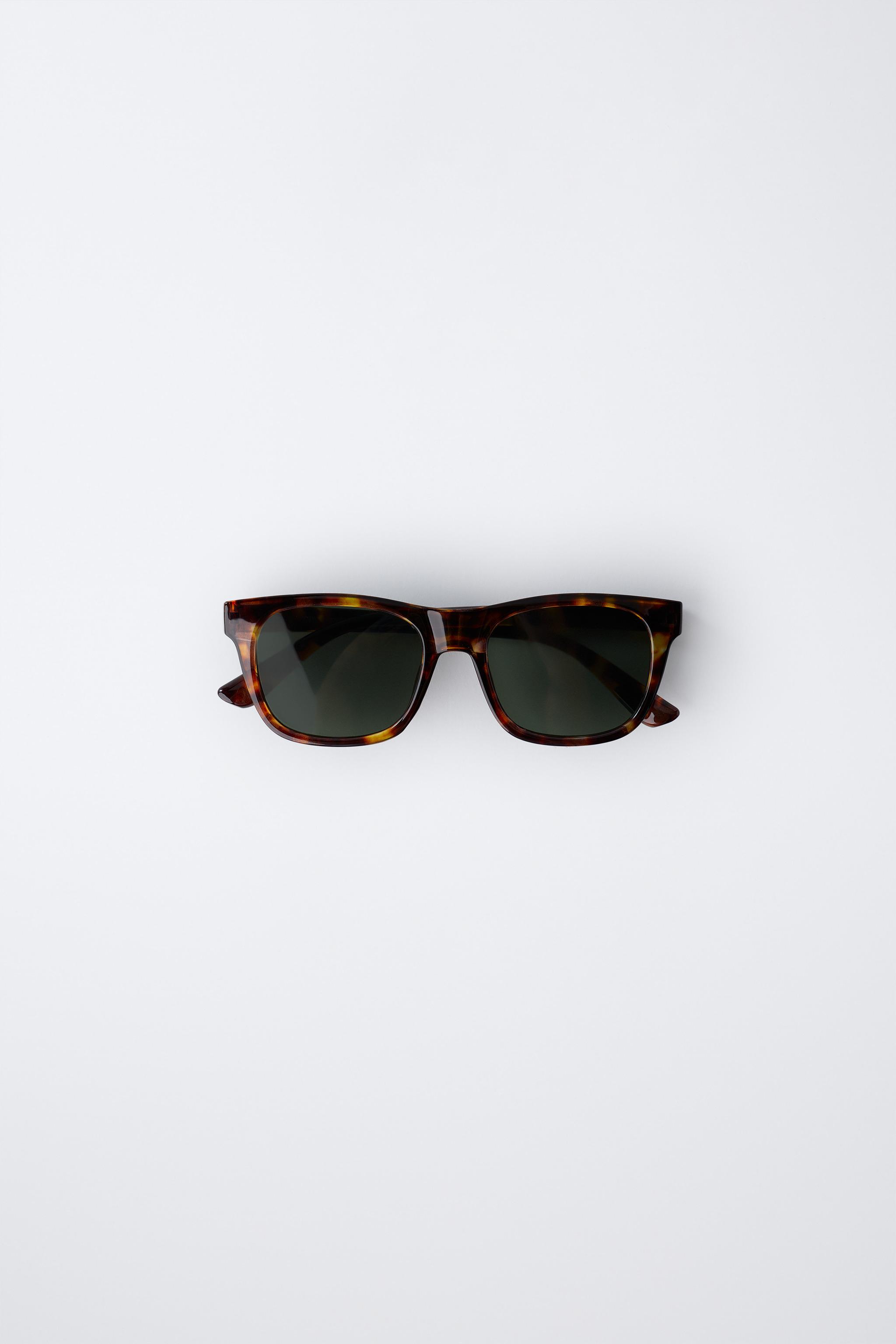 RECTANGULAR PLASTIC FRAME SUNGLASSES