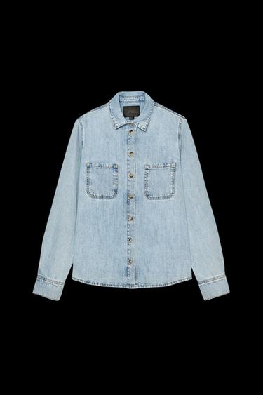 DENIM-ÜBERHEMD ZW COLLECTION - Blau von Zara - Bild 0