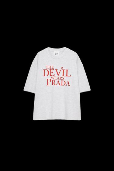 THE DEVIL WEARS PRADA T-SHIRT - Grey marl by Zara