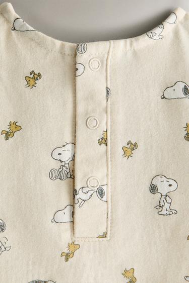 GRENOUILLÈRE COURTE ENFANT PEANUTS™ - Beige clair de Zara - Image 4