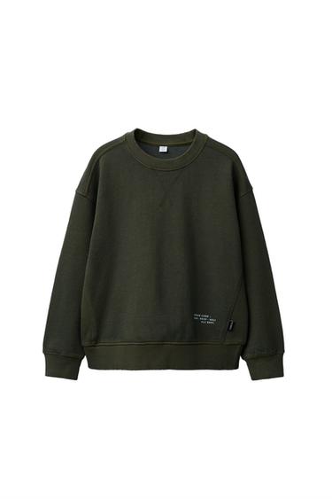 سويت شيرت صباغة الملابس - أخضر الخاص بـ Zara - صورة 0