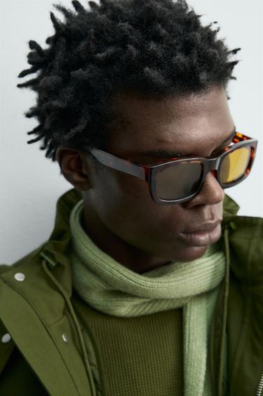 LUNETTES DE SOLEIL CARRÉES - Écaille de Zara - Image 2