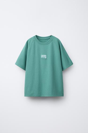 GRAFFITI PRINT T-SHIRT - Green by Zara