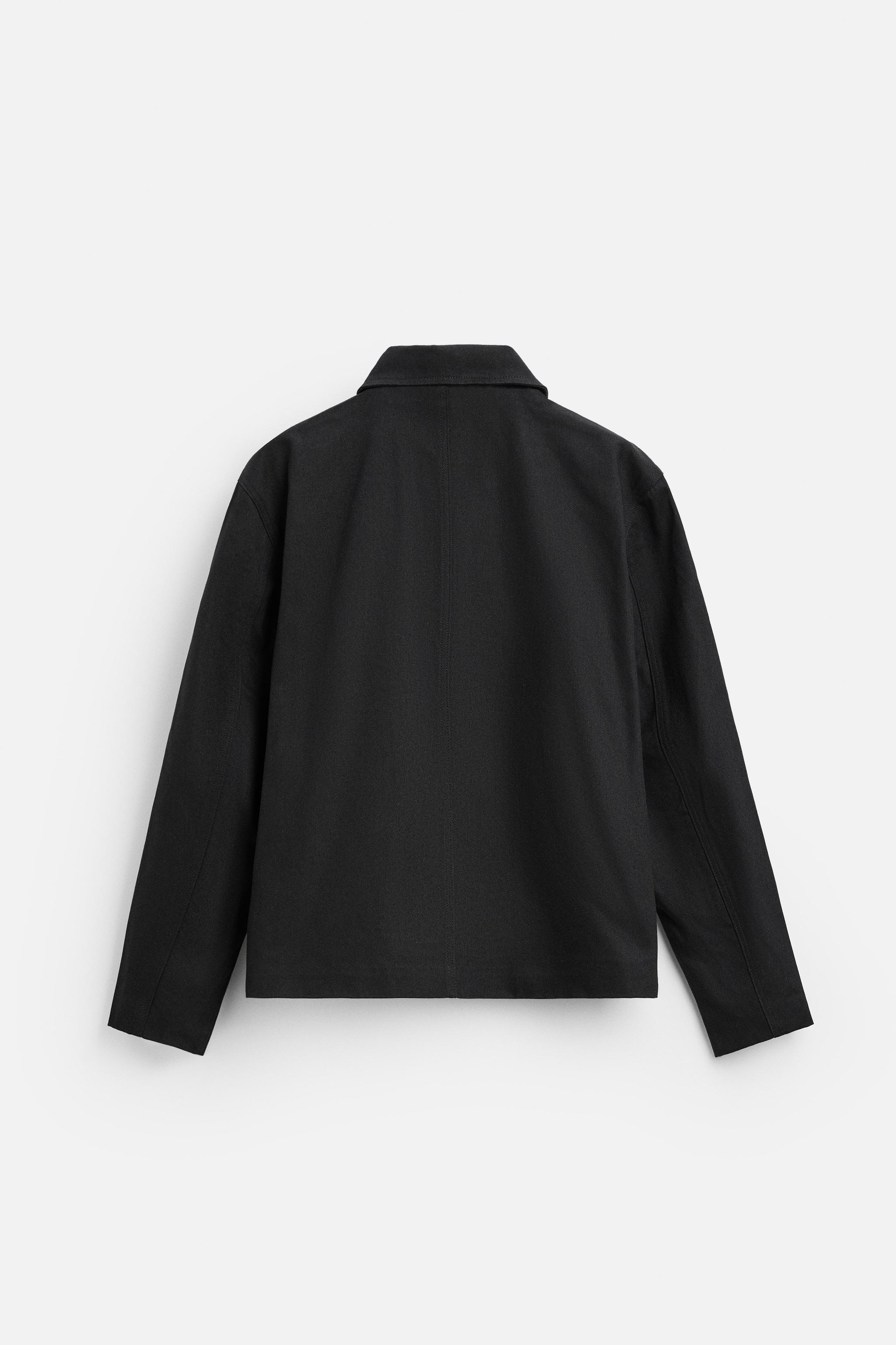 BOXY FIT シャツジャケット - ブラック | ZARA Japan / 日本