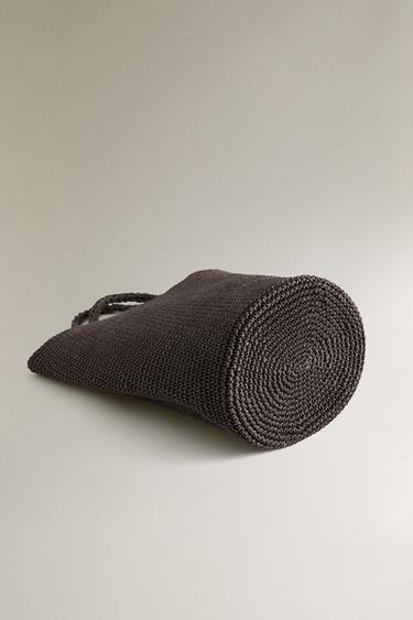 WOVEN-EFFECT BAG - Brown by Zara - Image 3
