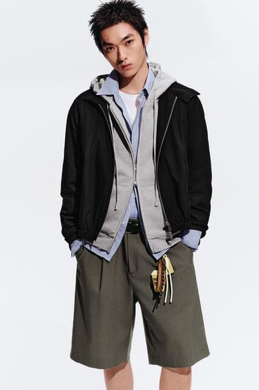 HEAVYWEIGHT HOODED ZIP-UP SWEATSHIRT ORIGINS - Grey marl by Zara