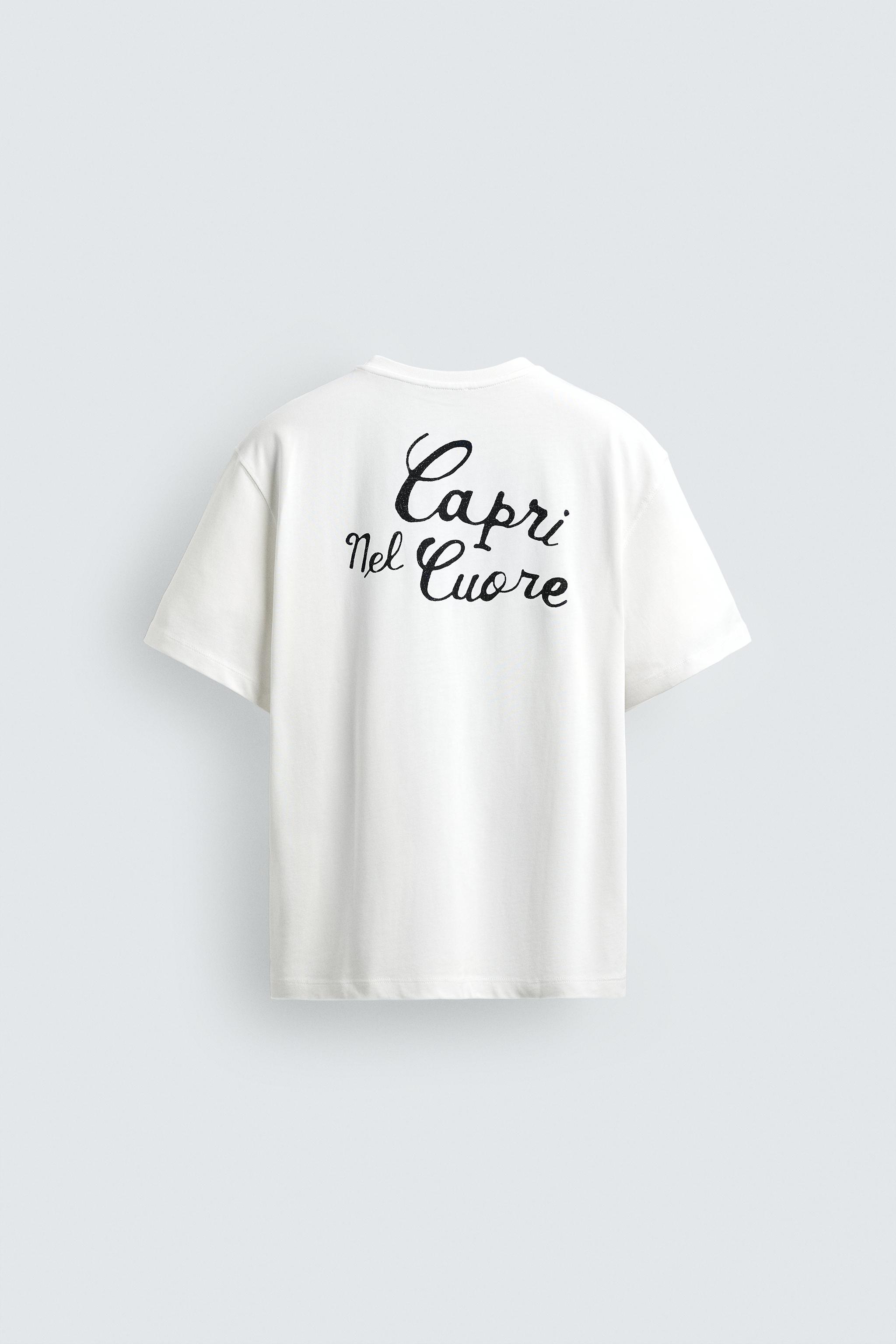 CAPRI TEXT BOXY FIT T-SHIRT