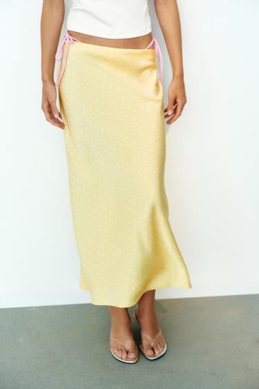 SATINIERTER MIDIROCK - Print von Zara