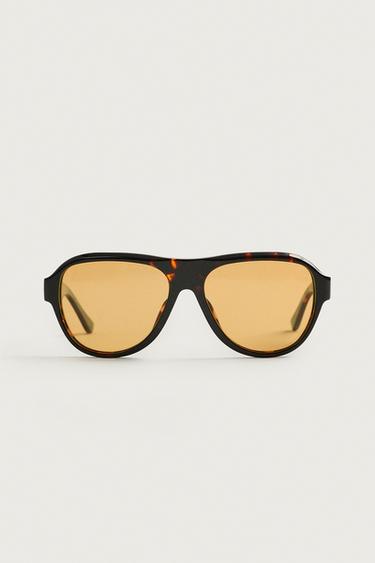 LUNETTES DE SOLEIL RECTANGULAIRES - Écaille de Zara