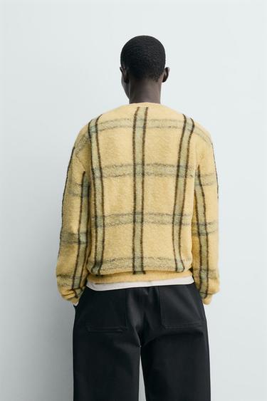 STRIPED JACQUARD RELAXED FIT JUMPER - Yellow by Zara - Image 2